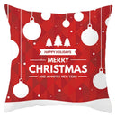GobekUsa Christmas Santa Claus Snowflake Pillow Cover 18x18inch