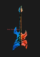 Abstract Electric Guitar Canvas Print - Music Wall Art by GobekUsa