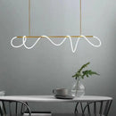 GobekUsa LED Long Hose Chandelier for Dining Room Kitchen Bar Pendant Lamp