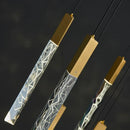GobekUsa Gold Crystal LED Chandelier for Modern Loft Living Room Staircase