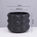 GobekUsa Gold Ceramic Flower Pot Geometry Vase for Succulents and Floral Arrangements