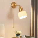 GobekUsa Ceramic Art Wall Lamp with Rotatable LED Lights & Pull Chain Switch