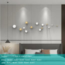 GobekUsa Gold Ball Wall Hanging Ornaments Spherical Crafts Room Decor Display Pendants