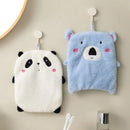 GobekUsa Animal Hand Towel Set - Cute Panda Koala Child Terry Towels with Hanging Loops
