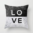 GobekUsa Gray Marble Black Agate Pillow Case for Home Sofa Chair Decor