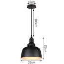 GobekUsa Black Aluminium Modern Pendant Light for Living Room Dining Table Decor