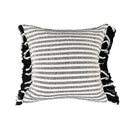 GobekUsa Boho Jacquard Flower Throw Pillow Case with Tassels - Home Sofa Decor