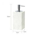 GobekUsa Beige Travertine Marble Bathroom Set - Soap Dispenser Toothbrush Holder Tissue Box