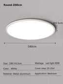 GobekUsa LED Ceiling Light: Nordic Style Ultra Thin Square Lamp for Living Room and Bedroom