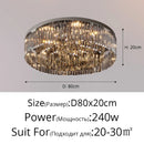 GobekUsa Crystal Chandelier: Luxury Nordic Ceiling Light for Home Interior Decoration