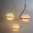 GobekUsa Glass Globe Pendant Lamp for Bedroom Living Room Kitchen Island