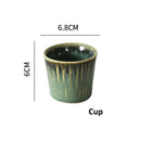 GobekUsa Ceramic Dinnerware Set - Japanese-Inspired Kiln Change Plates and Bowl
