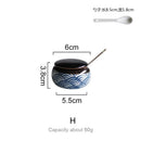 GobekUsa Blue Ceramics Kitchen Seasoning Set