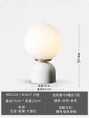 GobekUsa Cream Wind Marble Table Lamp LED G9 Simple Designer Desk Light