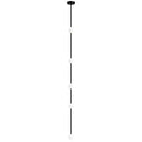 GobekUsa Linear Glass Art Chandelier | Minimalist Black/Gold | 5/6/7/8 Heads Creative Design