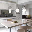 GobekUsa Geometric Circle Gold Iron Pendant Light Chandelier