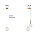 GobekUsa LED Glass Ball Chandelier for Home Dining Hotel Decor
