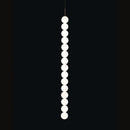 GobekUsa Art Deco LED Glass Pingpong Pendant Light in Gold Chrome Black.
