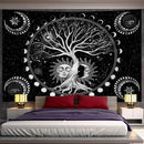 GobekUsa Green Life Tree Tapestry Wall Hanging for Hippie Aesthetics Room Decor
