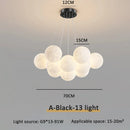 GobekUsa Bubble Ball LED Pendant Lights: Modern Chandelier for Living Dining Bedroom Office Decor