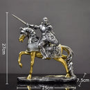 GobekUsa Heavy Armored Knight Resin Statue Decoration for Desk and Room Aesthetic