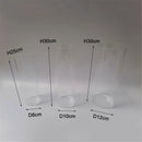 GobekUsa Cylinder Glass Hurricane Lamp Shade with 3-Hole Design