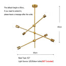 GobekUsa Glass Ball Globe LED Pendant Light Fixture - Nordic Modern Iron Rod Hanging Lamp