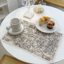 GobekUsa Cotton Linen Meal Mat - Waterproof & Heat-insulating Kitchen Pad