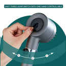 GobekUsa 3-Mode High Pressure Handheld Shower Head with Stop Button - Bathroom Spray Nozzle