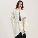 GobekUsa Knitted Diamond Blanket: Versatile Solid Shawl for Home, Office, Travel