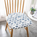 GobekUsa Cotton Hemp Dining Chair Cushion - Nordic Print, Non-Slip, Comfortable Office & Living Decor