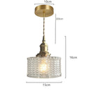 GobekUsa Green Glass LED Hanging Light Fixture Copper Socket Modern Pendant Lamp