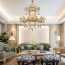 GobekUsa Elegant Crystal Chandelier for Living Room, Dining Room, and Bedroom