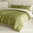GobekUsa Cotton Solid Color Bedding Set, Premium Quality Embroidery Quilt Cover, Single Bed.