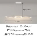 GobekUsa LED Strip Pendant Chandelier for Living Dining Kitchen Island, Minimalist Home Decor Fixture