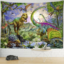 GobekUsa Dinosaur Age Tapestry Wall Hanging Abstract Art Animal Psychedelic Mystery Tapiz