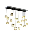 GobekUsa Crystal Chandelier Pendant Light for Modern Indoor Dining and Kitchen Lighting