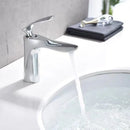 GobekUsa Golden Bathroom Faucet Single Handle Sink Mixer Tap Deck Mounted Basin Tapware