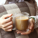 GobekUsa Double Wall Borosilicate Glass Mug Heat Resistant Tea Coffee Cup