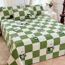 GobekUsa Cartoon Printed Cotton Bedspread | Queen King | Durable Coarse Cloth | All Seasons