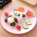 GobekUsa Baby Panda Sushi Mold & Sandwich Cutter Set | DIY Rice & Bread Mold Collection