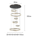 Modern Sculptural Ring Pendant Light Chandelier