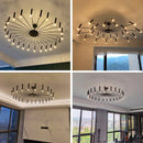GobekUsa LED Ceiling Chandelier: Minimalist Nordic Home Lighting for Living Room, Bedroom, Dining Area