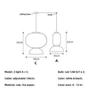 GobekUsa Japanese Paper Pendant Lights Dining Room Chandelier