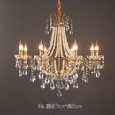 GobekUsa French Pearl Chandelier, Elegant Retro Design for Luxurious Living Spaces
