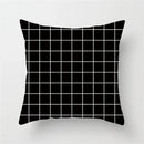 GobekUsa Heart Stripe Pillow Cases | Black & White Polyester Cushion Covers