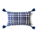GobekUsa Luxe Blue Tufted Pillowcase Embroidered Decor for Home Sofa 45x45cm 30x50cm