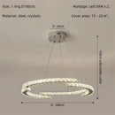 GobekUsa Crystal LED Chandelier Pendant Light Modern Luxury Foyer Ceiling Lamp