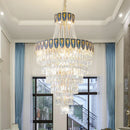 GobekUsa Crystal Chandelier Art Living Room Lighting for Duplex Buildings and High-End Restaurants