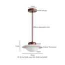 GobekUsa LED Hanging Lamps Yellow Travertine Pendant Lighting for Bedroom Living Dining Room